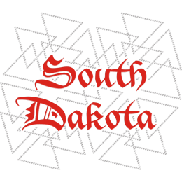Interesting South Dakota Holofoil Rhinestone Iron On T-shirt Designs